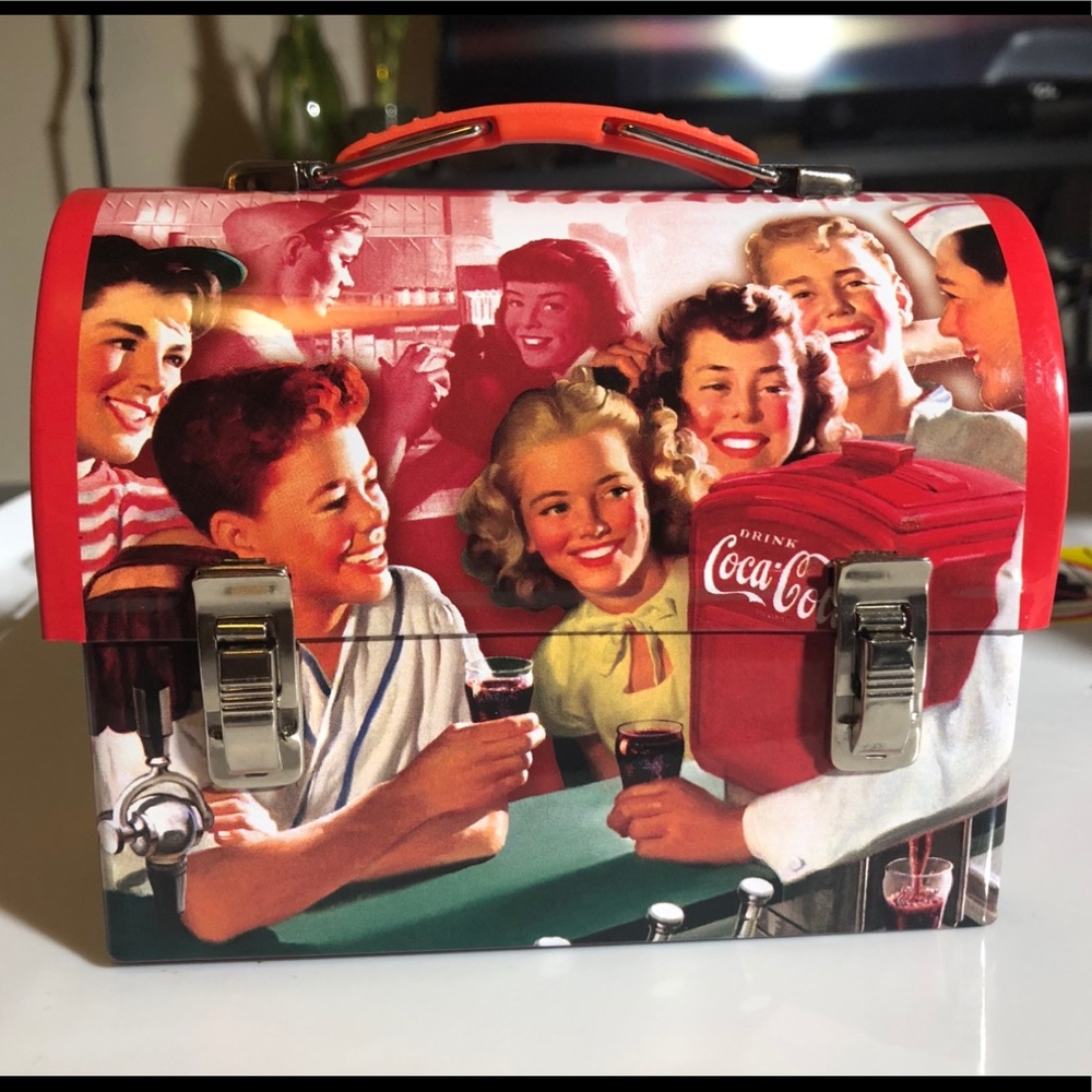 Classic collectible Coca-Cola miniature lunch box.